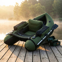 Inflatable Fishing Boat,Portable Oxford Cloth Fishing Boat,136*105*54Cm Outdoor Fishing Boat,130Kg Weight Capacity,For Fishing — Studio Shot