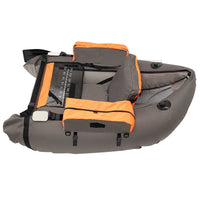 Portable Inflatable Fishing Boat Raft Backrest Adjustable Angle Inflatable Fishing Boat W/Hand Air Pump